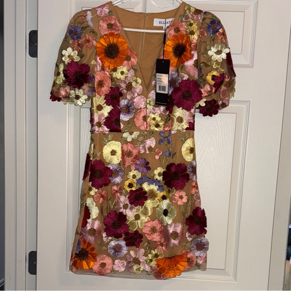 Elliat Floral Embroidered Dress